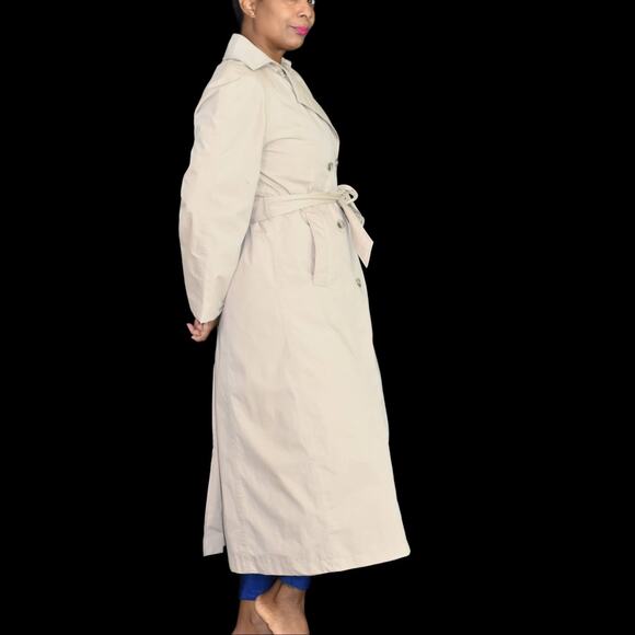 Vintage Orvis Trench Coat Khaki Tan All Weather Removable Liner Belted Size 6 - Picture 6 of 16